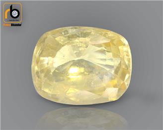 NATURAL HEATED TREATED  Yellow Sapphire / Pukhraj 3.47 cts. ( 67391 )